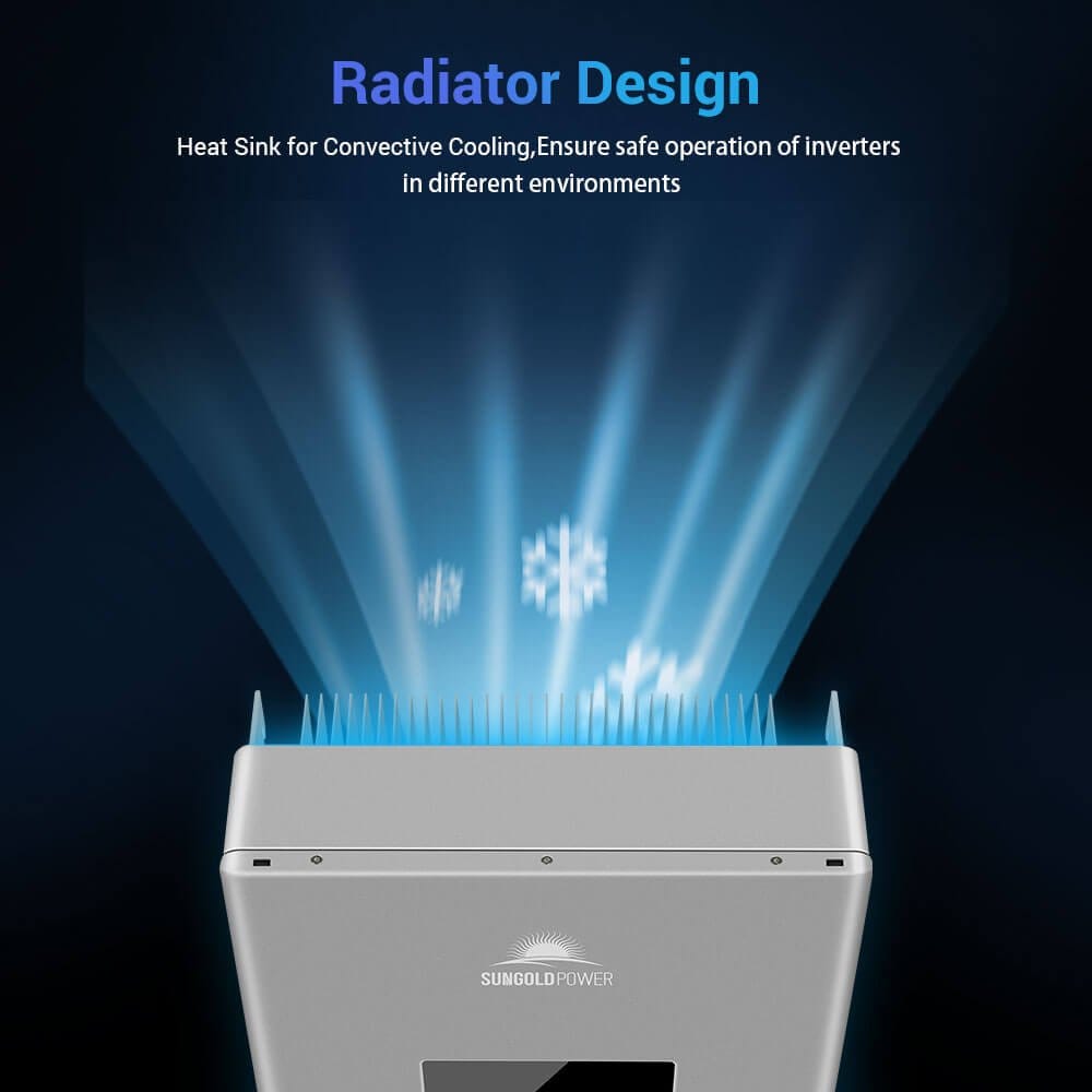 SunGoldPower High Voltage 11.4 kW Hybrid Split Phase Inverter With APS Transmitter SG11.4KHB-HV