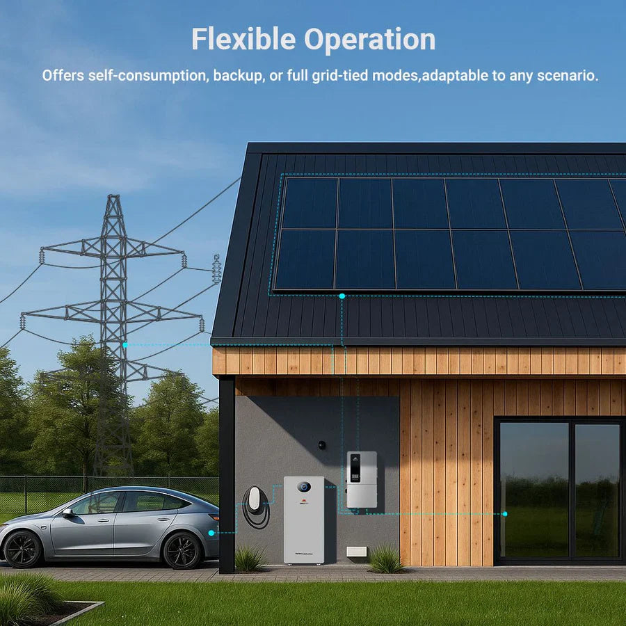 SunGoldPower 12 kW 48 V All-in-One Hybrid Solar Inverter Whole-Home Backup (200A) SGS-12K18MAX