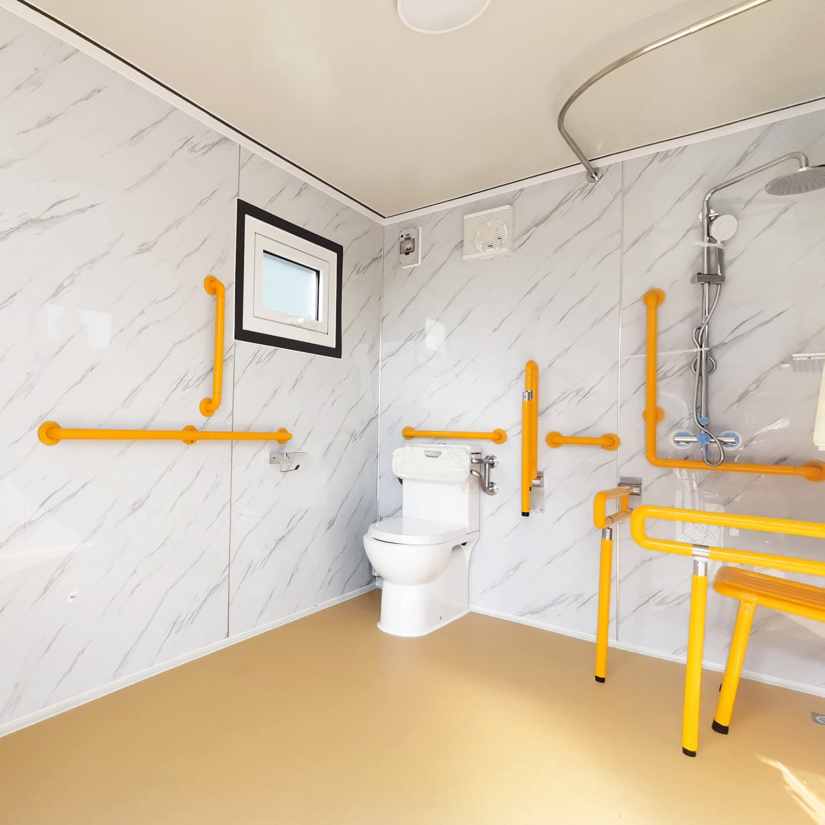 Chery Industrial 10 ft Handicap‑Accessible Portable Toilet with Built‑In Shower SUIMT10FTADAWS