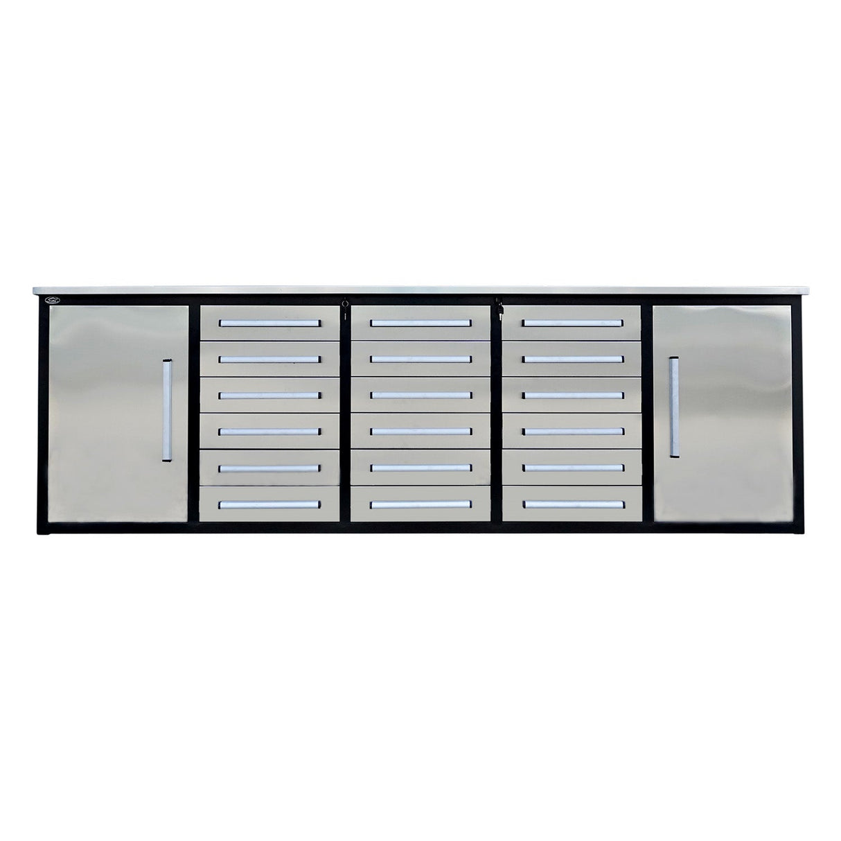Chery Industrial 10ft Garage Storage Cabinet with 18 Drawers & 2 Cabinets