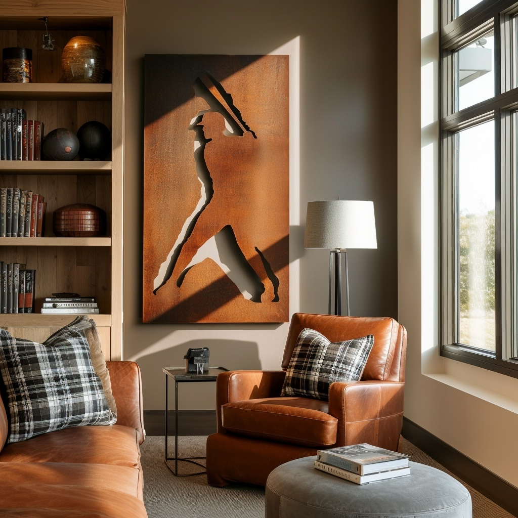 The Slugger - Metal Wall Art