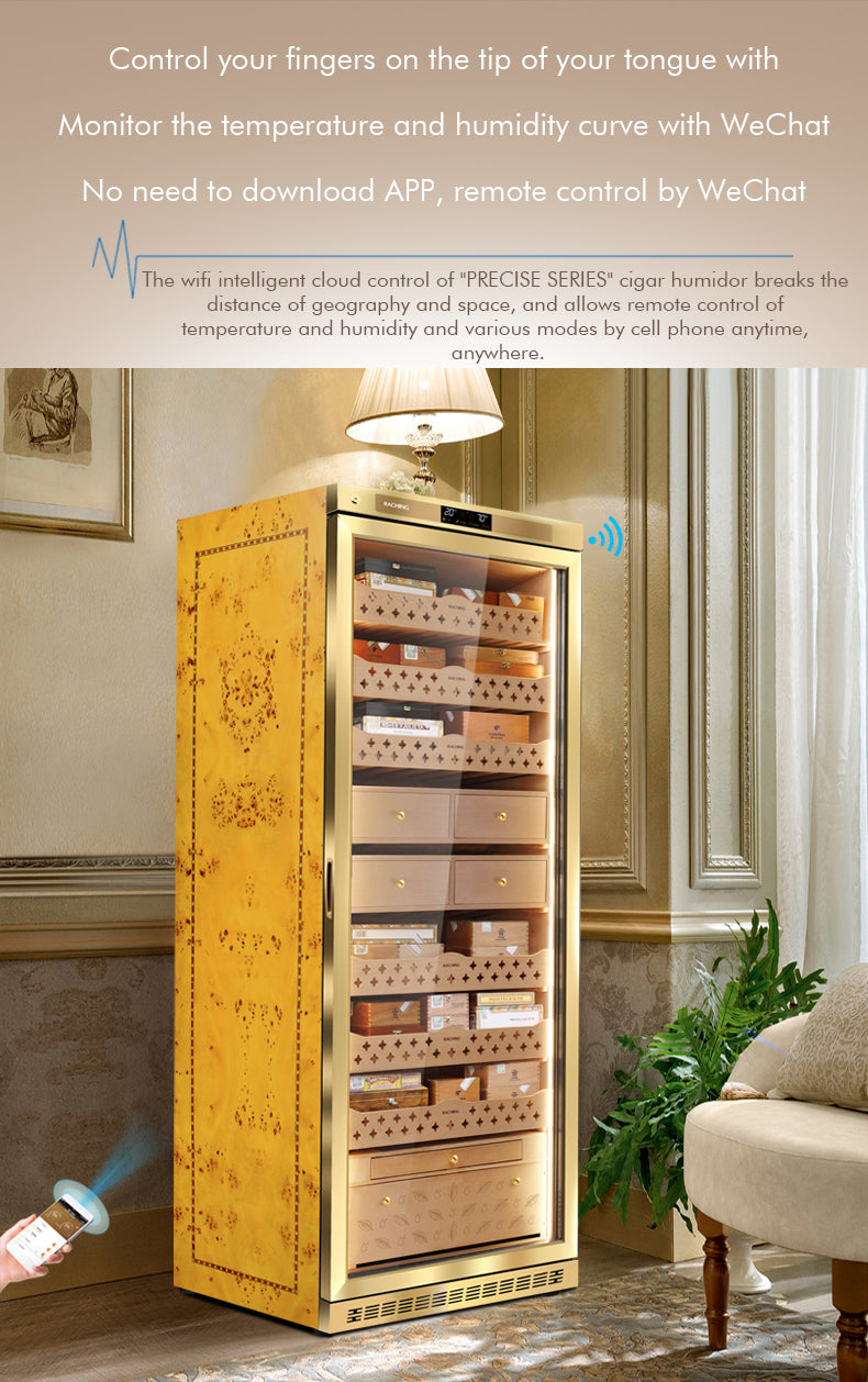 Raching MON5800A Premium Electronic Cigar Humidor with Ammonia Removal | 3000 Cigars