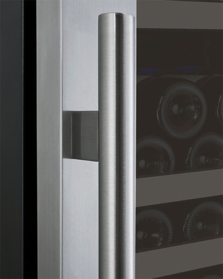 Allavino 24” Wide FlexCount II Tru-Vino 177 Bottle Single Zone Stainless Steel Right Hinge Wine Refrigerator