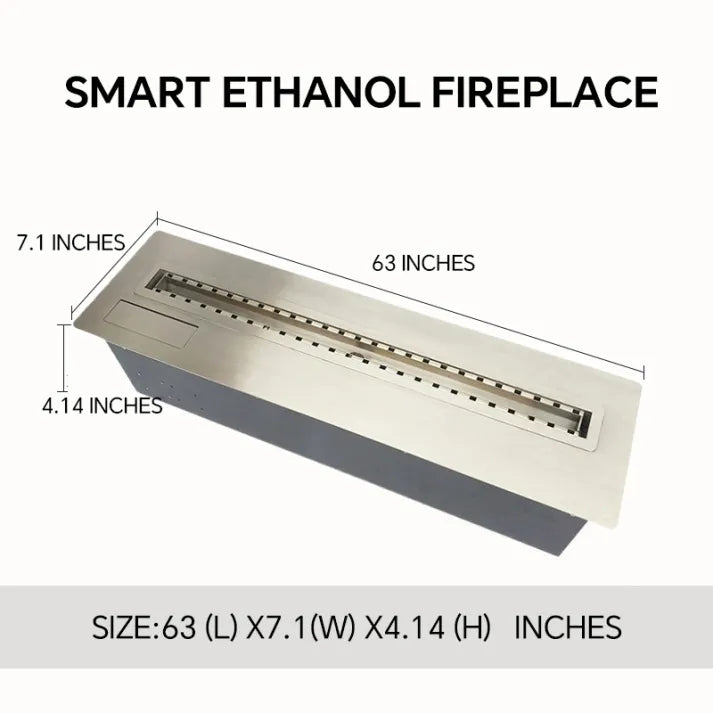 HearthArtSinn Ember 6 Bioethanol Real Fire Fireplace Core