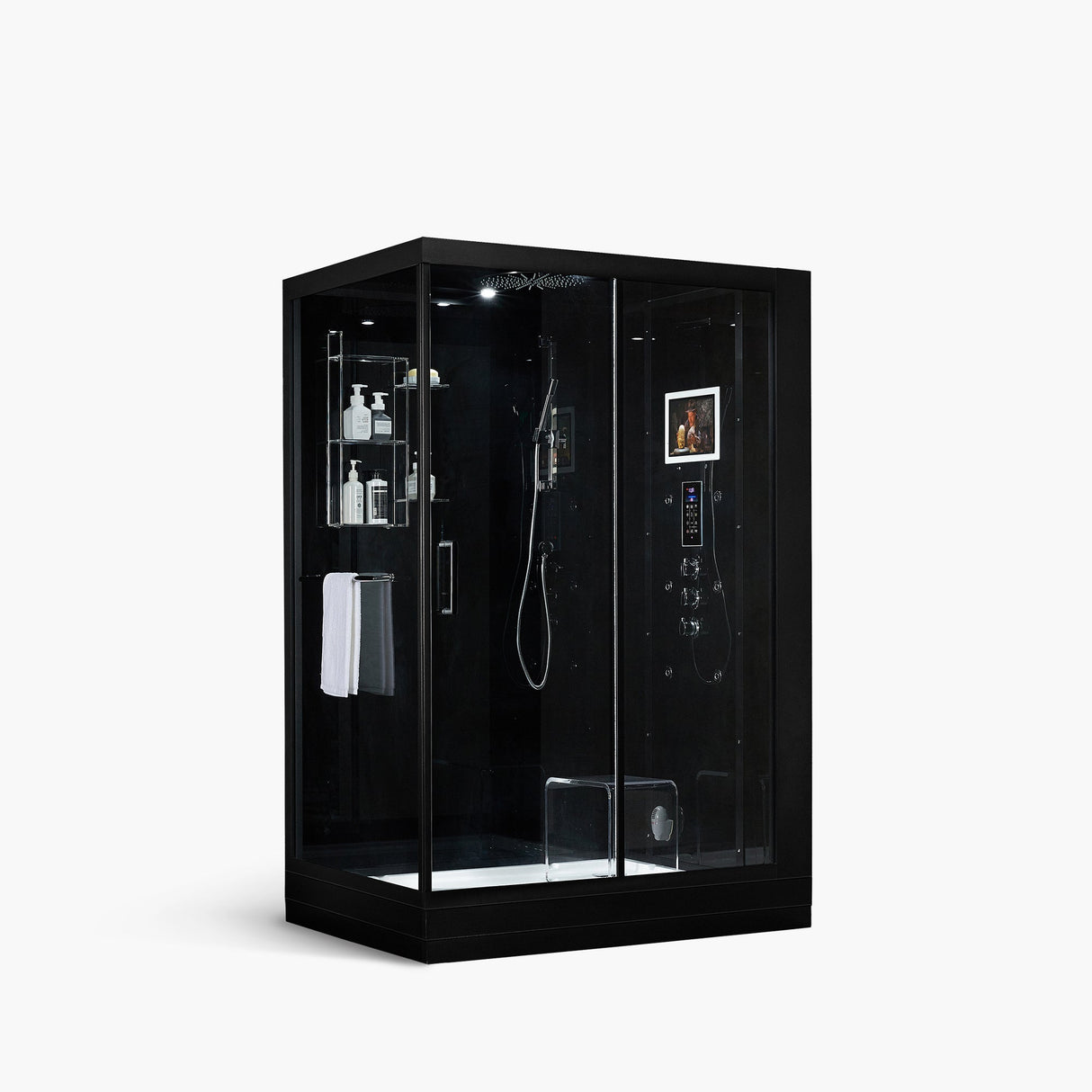 Maya Bath Platinum Anzio-R 57″ × 37″ × 88″ Steam Shower