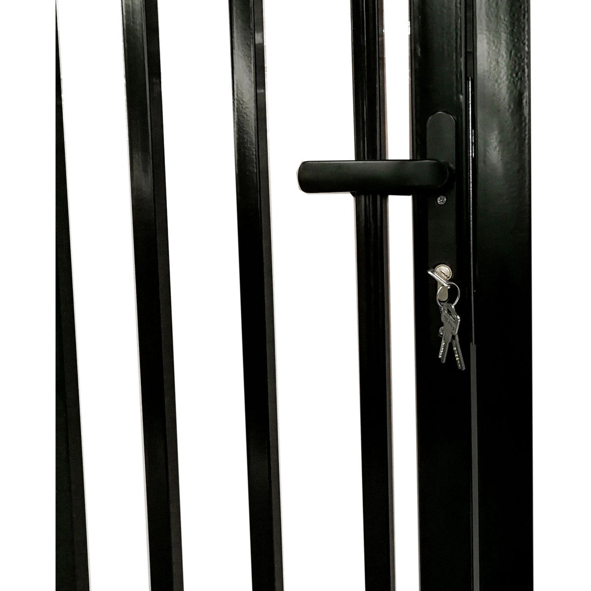 Chery Industrial 16’ x 7’ Steel Dual Swing Driveway Gate with Built‑In Pedestrian Door