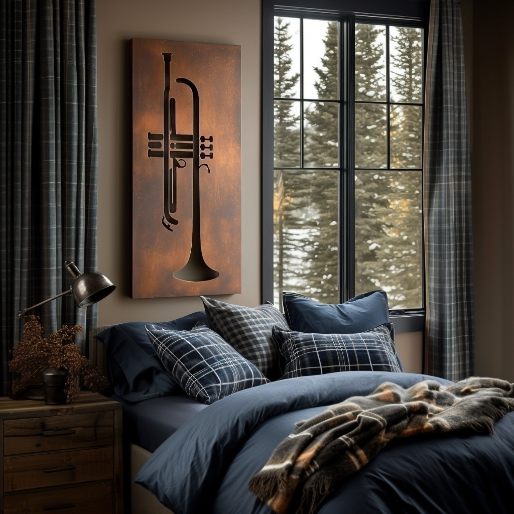 The Horn - Metal Wall Art