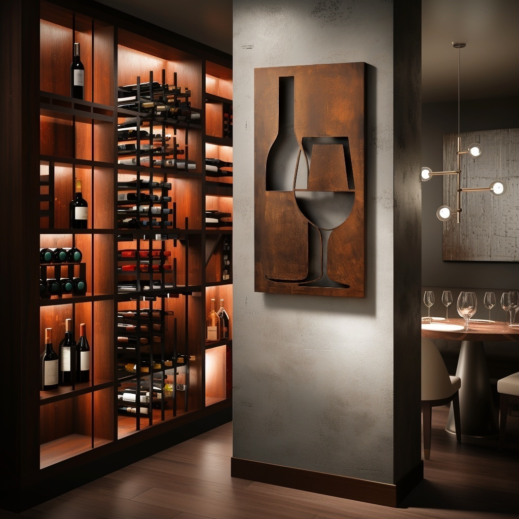 The Sommelier - Metal Wall Art