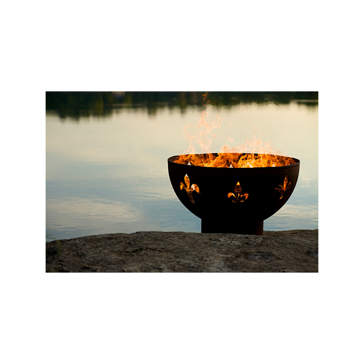 Fire Pit Art Fleur de Lis Fire Pit