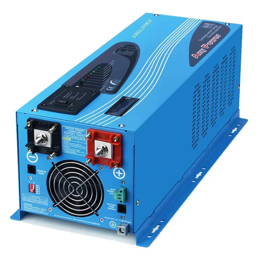 SunGoldPower 4000W Peak (12000W) DC 12V Pure Sine Wave Inverter With Charger