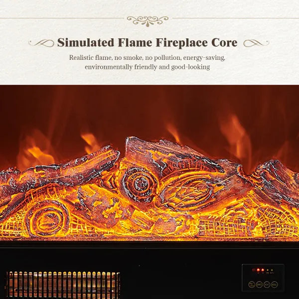 HearthArtSinn Aurora 6 European Wooden Style Electronic Fireplace