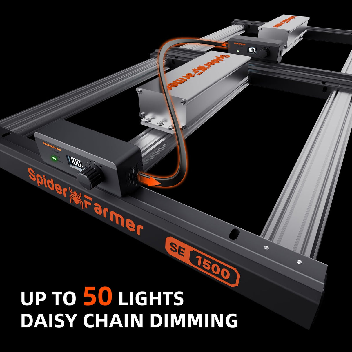 Spider Farmer SE1500 150 Watt Samsung LM301H EVO Led Grow Light High Efficacy for 2x2FT