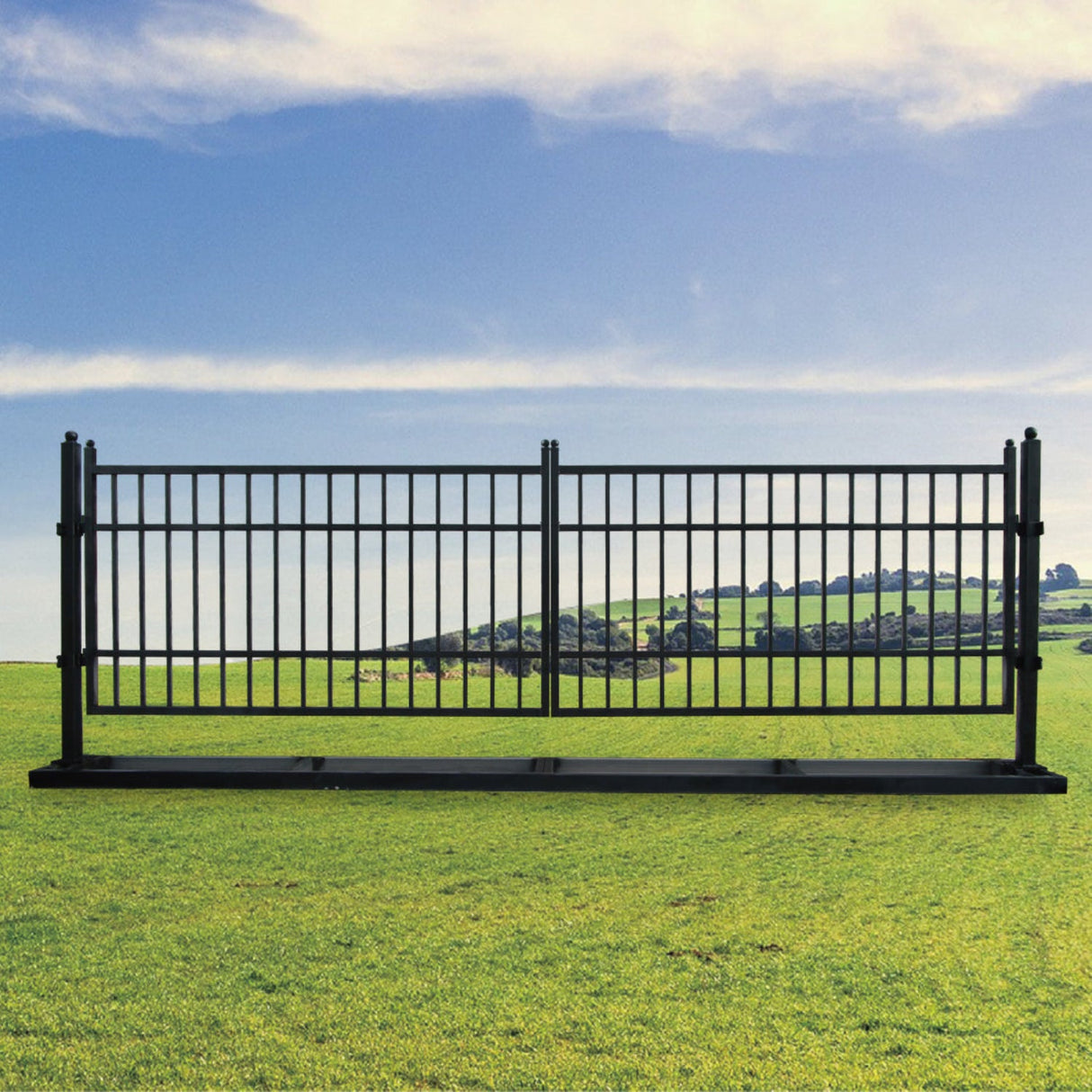 Chery Industrial 20 ft Steel Farm Metal Driveway Gate