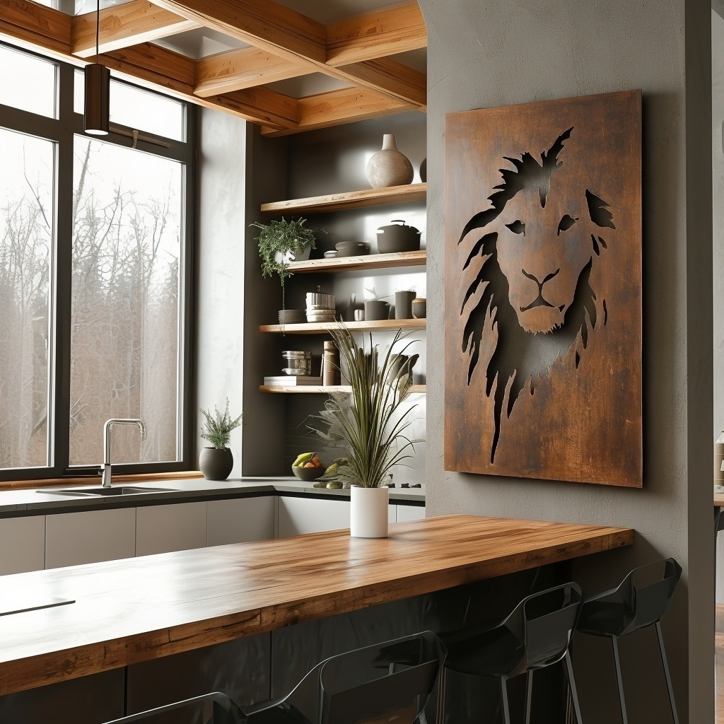 The King - Metal Wall Art