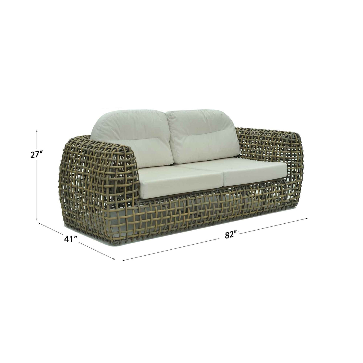 Skyline Design Dynasty Sofa with Sunbrella Cushion