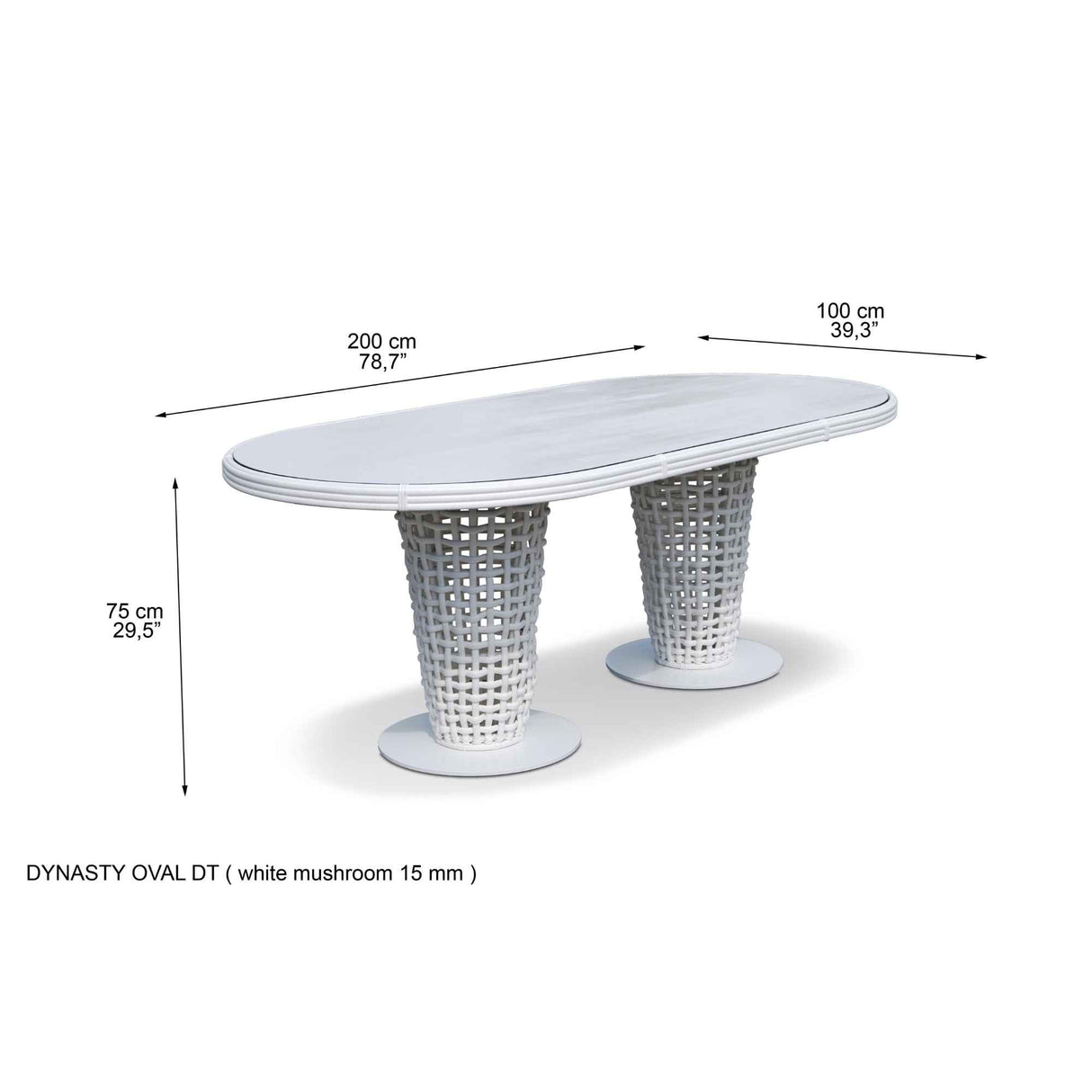 Skyline Design Dynasty 7-Piece Dining Set with Sunbrella Cushion