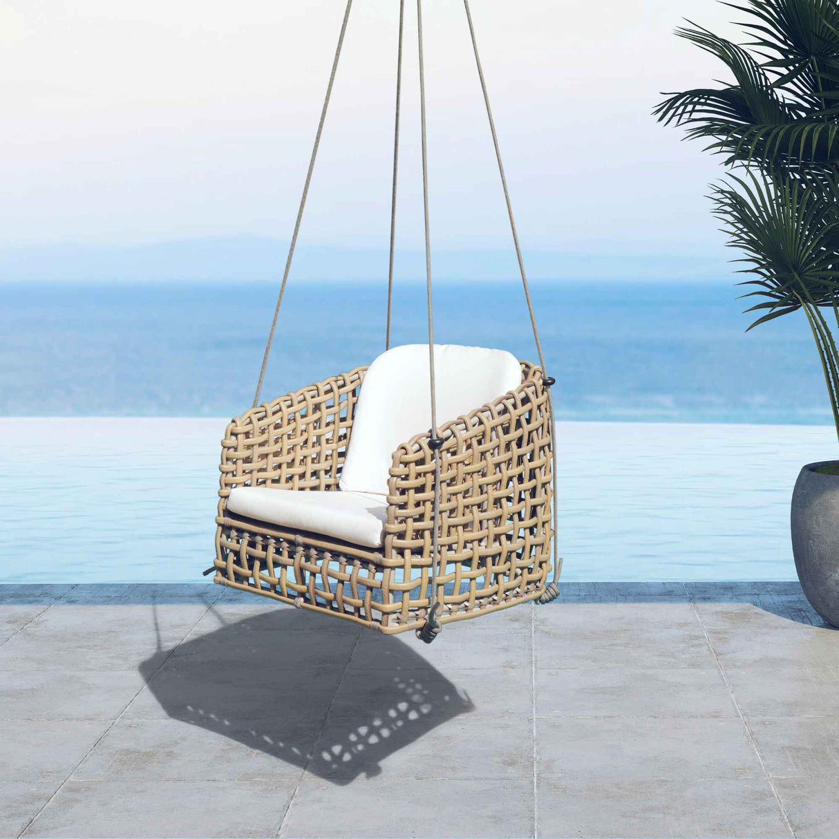 Skyline Design Dynasty Hanging Dining Armchair with Sunbrella Cushion
