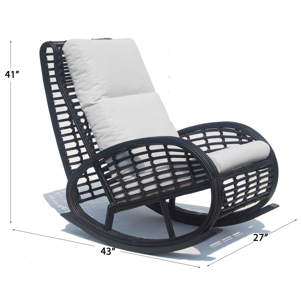 Skyline Design Dynasty Rocker with Sunbrella Cushion