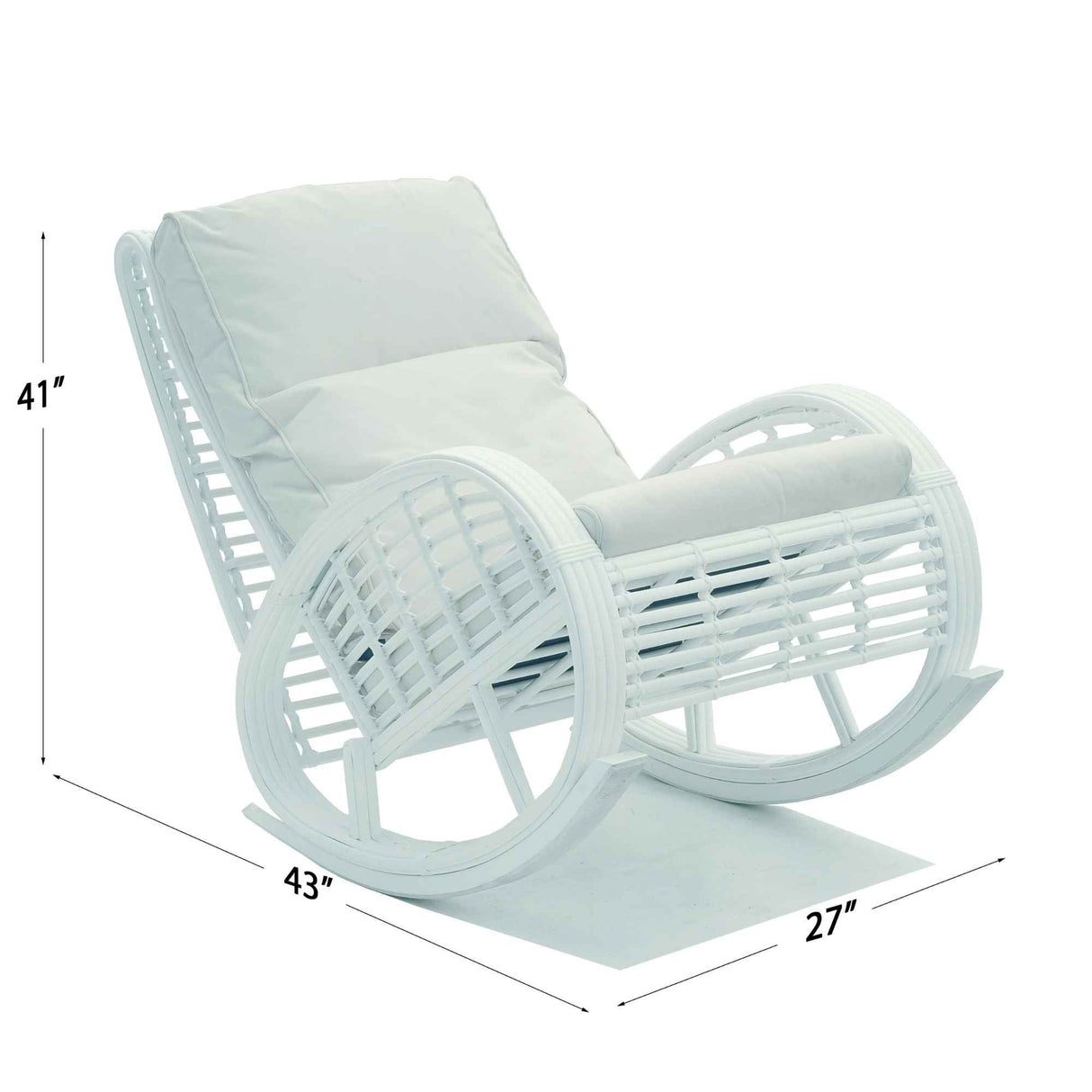 Skyline Design Dynasty Rocker with Sunbrella Cushion