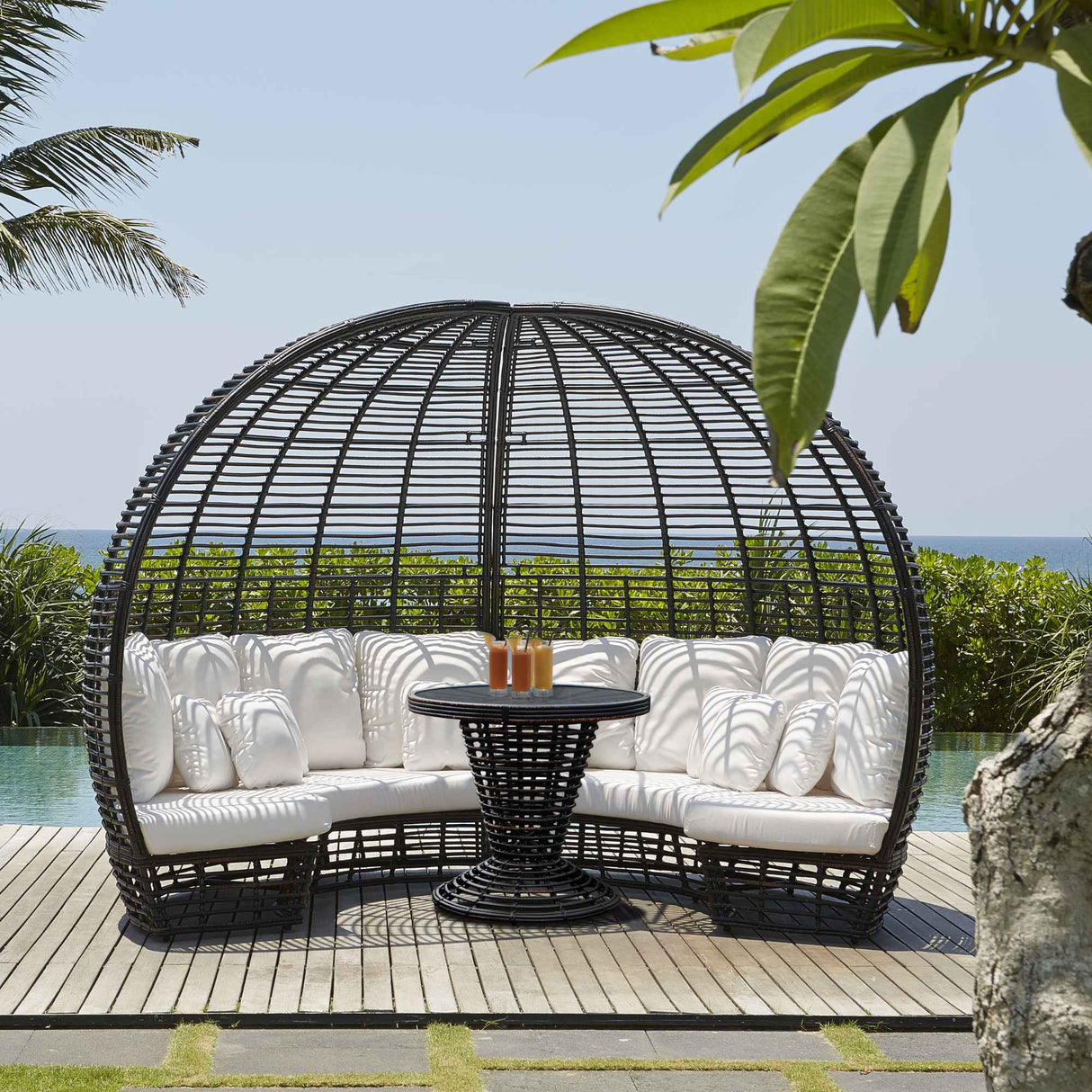 Skyline Design Nexus Daybed with Table and Sunbrella Cushions