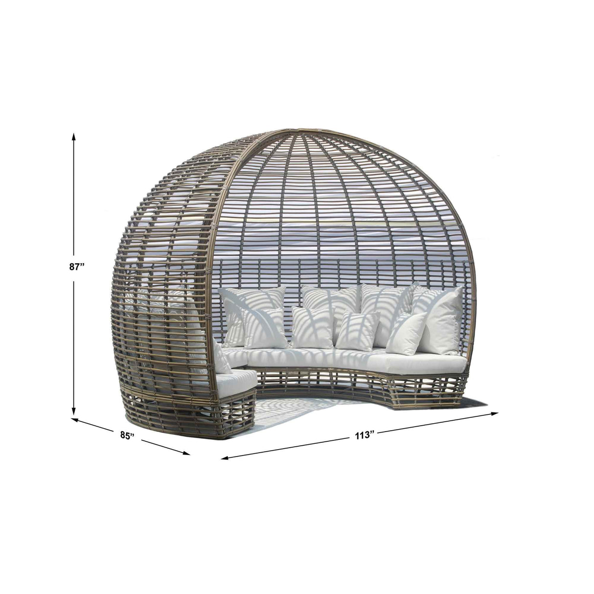 Skyline Design Nexus Daybed with Table and Sunbrella Cushions