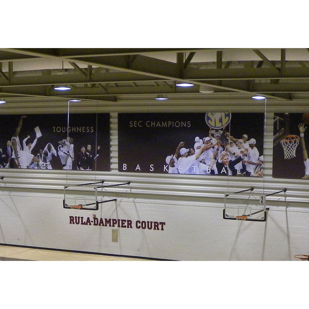 Gared Direct Mount Stationary Wall Mount Basketball Backstop 2′ – 3′ 2600-2034