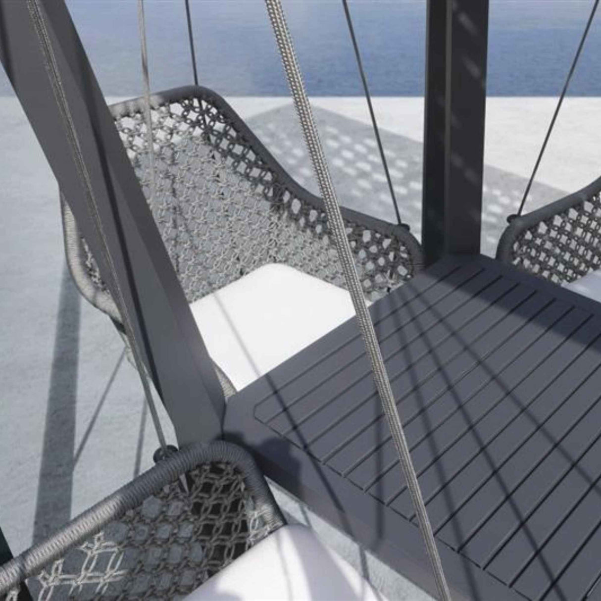 Skyline Design Moma Hanging Chair with Sunbrella Cushion