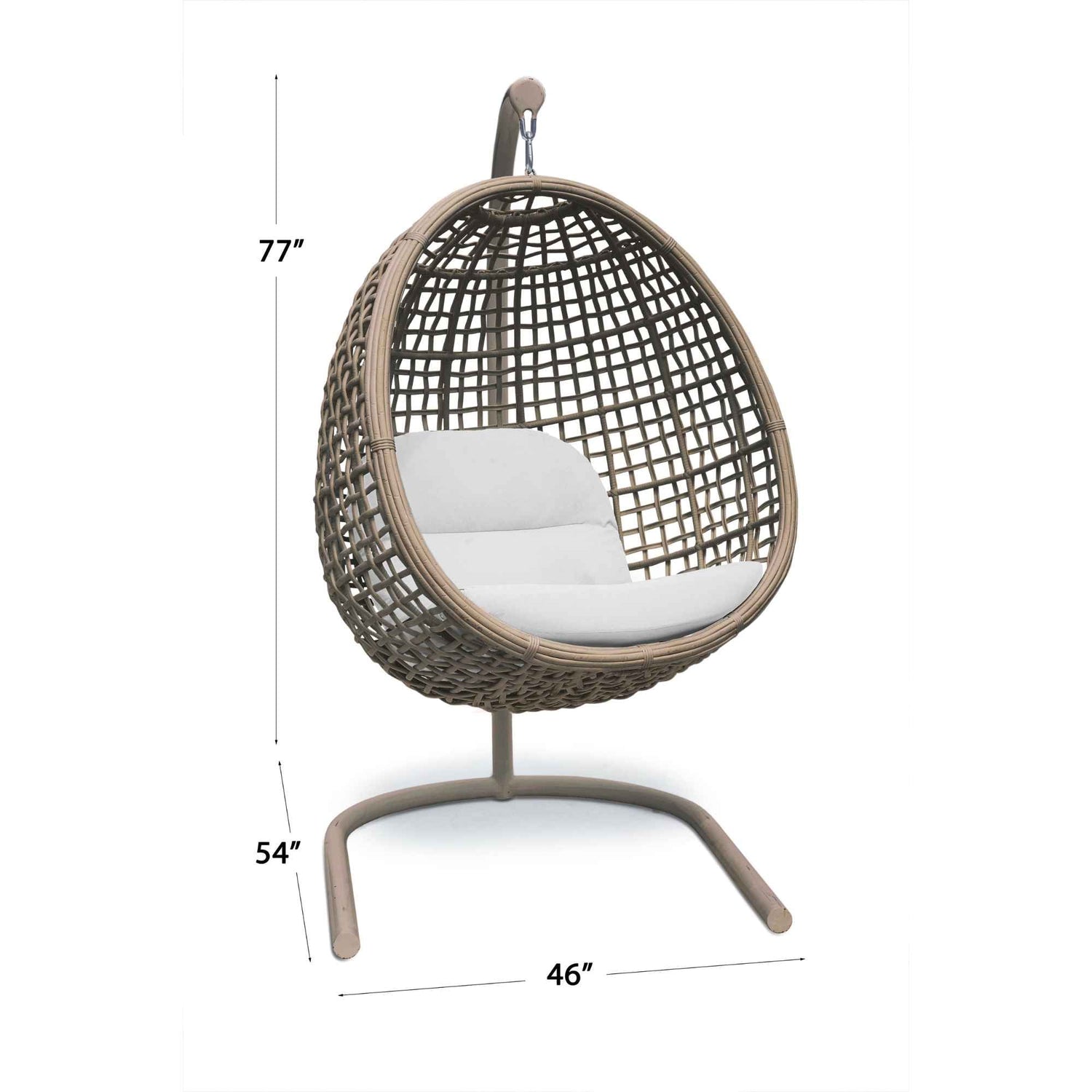 Skyline Design Dynasty Hanging Chair with Frame and Sunbrella Cushion