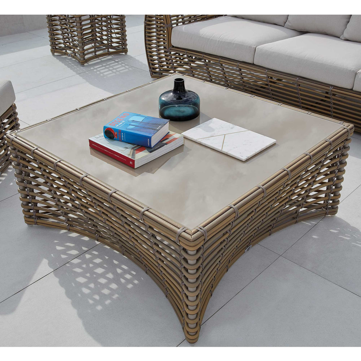 Skyline Design Ruby Coffee Table with Glass