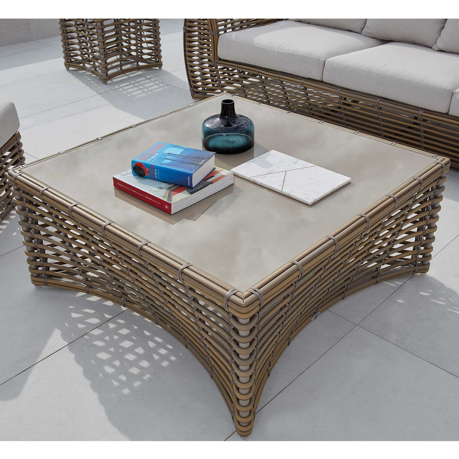 Skyline Design Ruby Coffee Table with Glass