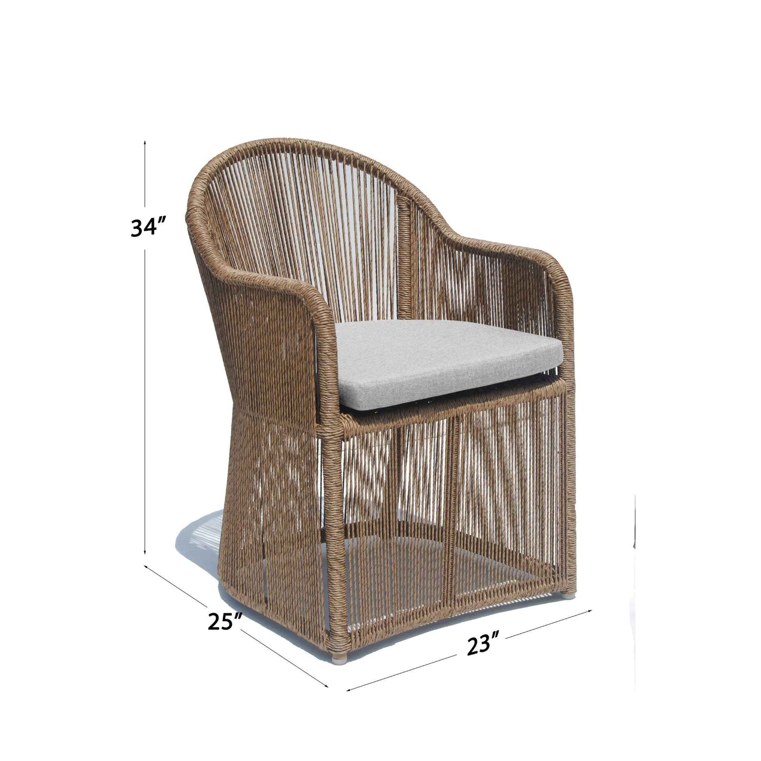 Skyline Design Calixto Dining Armchair with Sunbrella Cushion