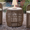 Skyline Design Calixto Side Table with Glass
