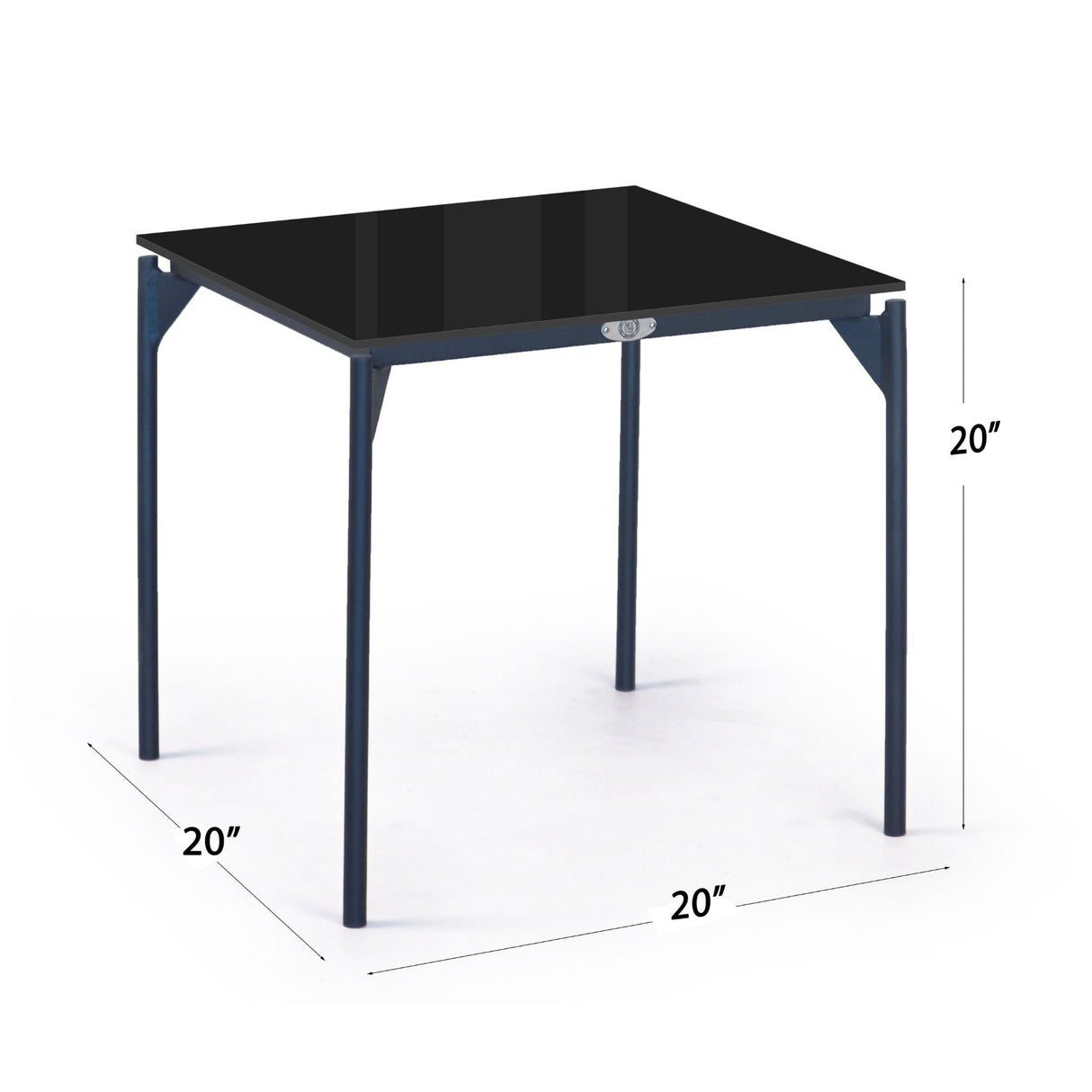 Skyline Design Boston Side Table with Glass