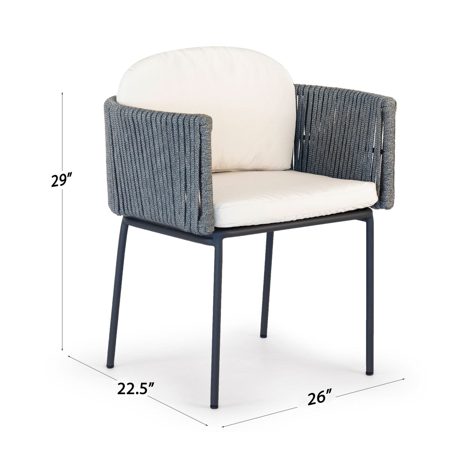 Skyline Design Boston Dining Armchair with Sunbrella Cushion