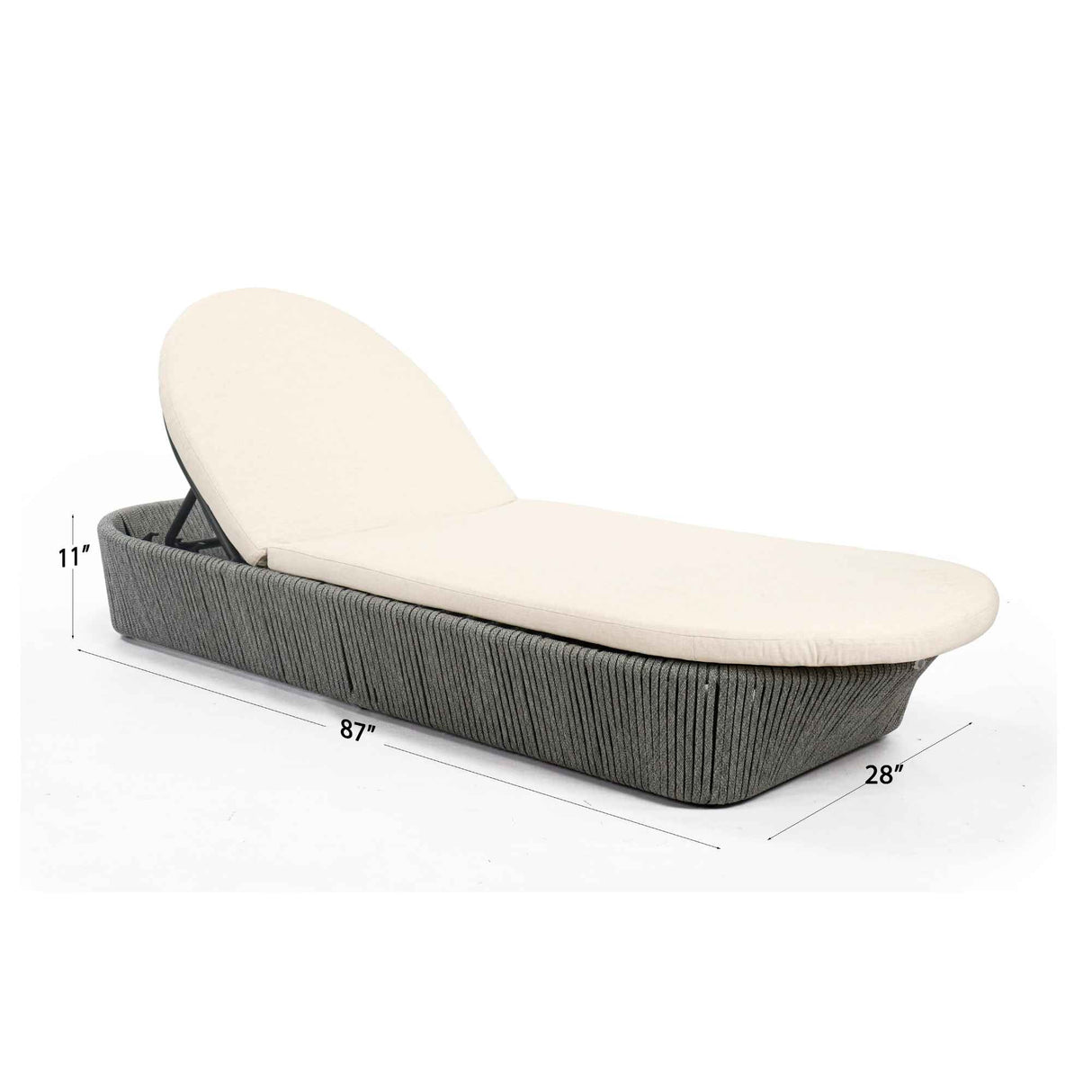 Skyline Design Boston Chaise Lounger with Sunbrella Cushion