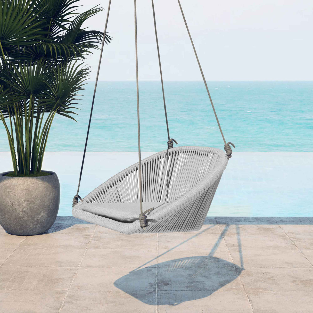 Skyline Design Rodona Hanging Dining Chair with Sunbrella Cushion