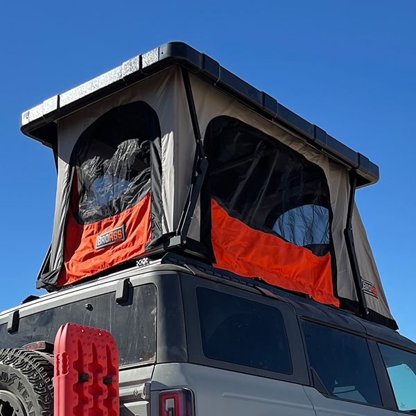 BadAss Tents RECON Rooftop Tent (Universal Fit) - Onyx Utility Black PRE-ASSEMBLED
