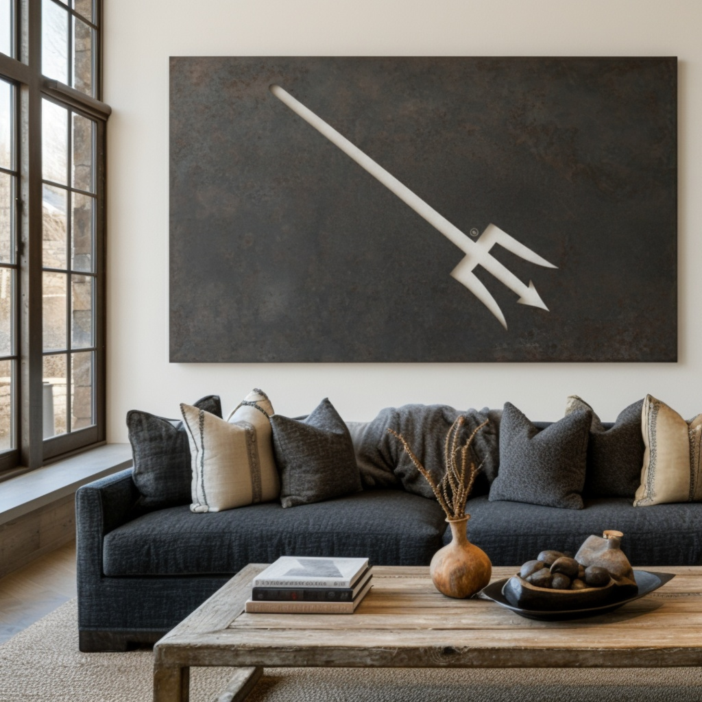 The Piercing Pitchfork - Wall Art - Landscape Slate