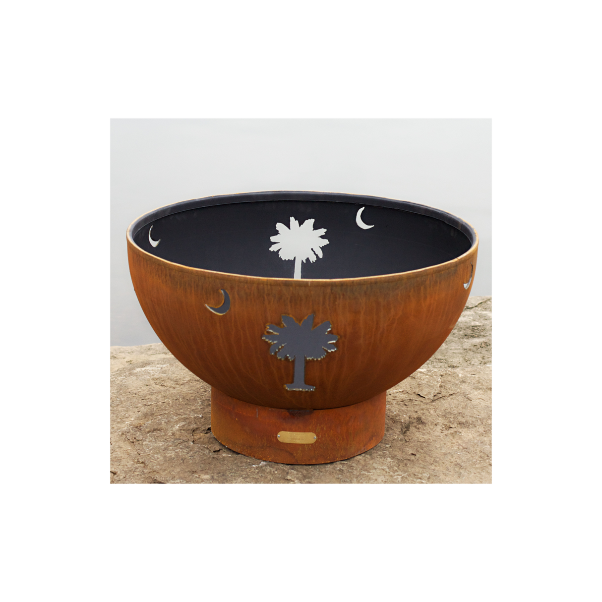 Fire Pit Art Tropical Moon Fire Pit