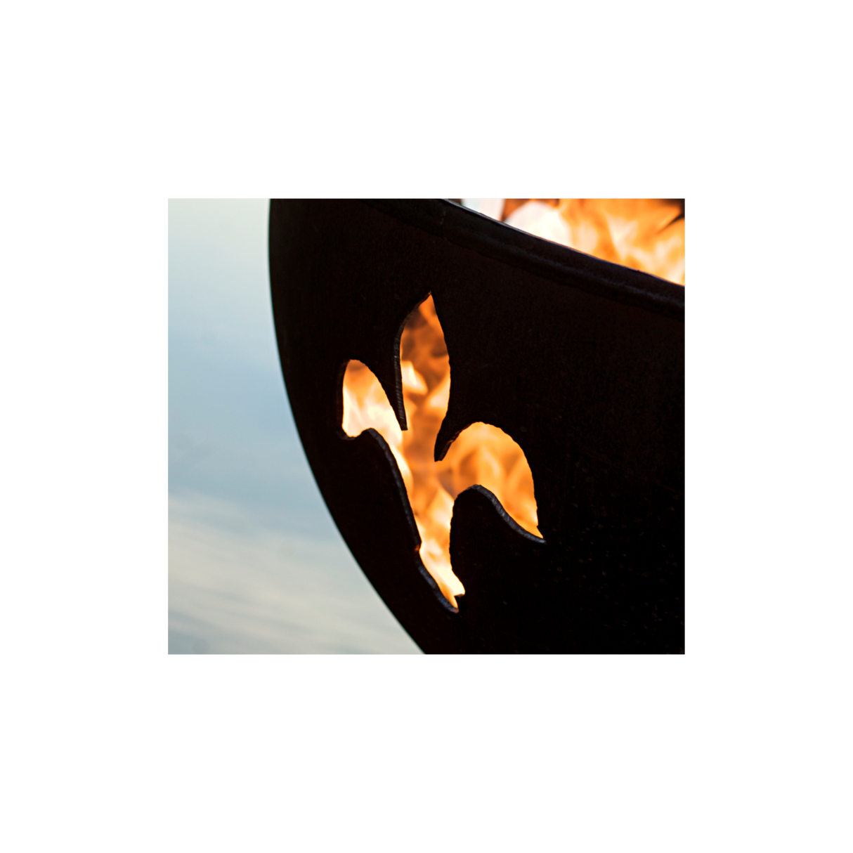 Fire Pit Art Fleur de Lis Fire Pit