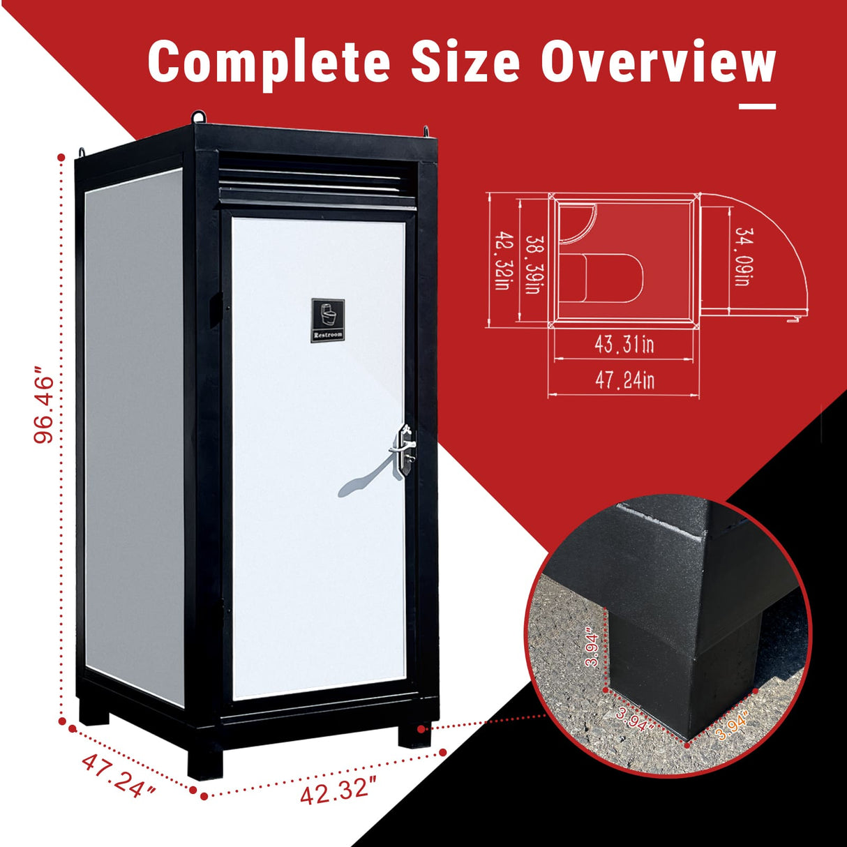 Portable Insulated Toilet Cabin