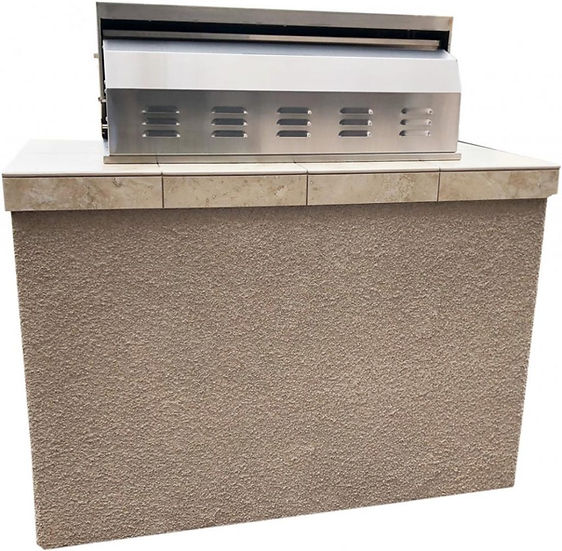 KoKoMo Grills St. Martin 4' Charcoal Built In BBQ Island