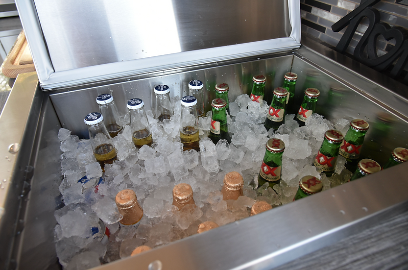 KoKoMo Grills Drop-in Stainless Steel Ice Chest