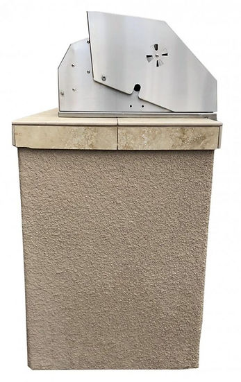 KoKoMo Grills St. Martin 4' Charcoal Built In BBQ Island