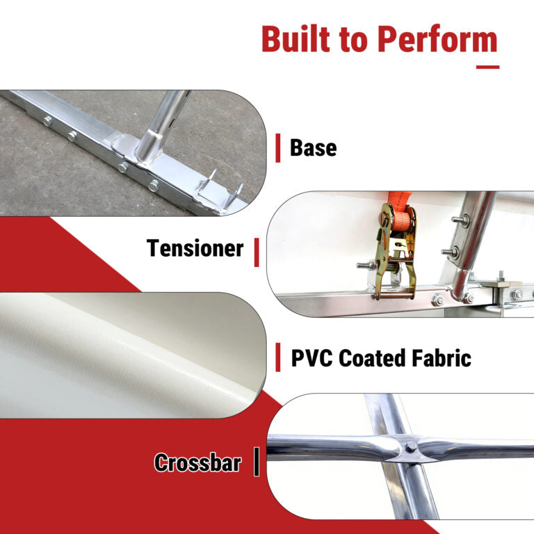 Single Truss Arch Storage Shelter 35.2′ × 39.9′ × 16.4′