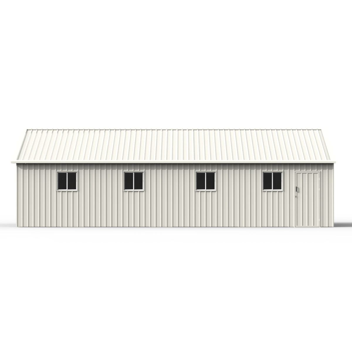 Chery Industrial 35' x 40' Three Car Garage Shed with Side Entry Door & Windows