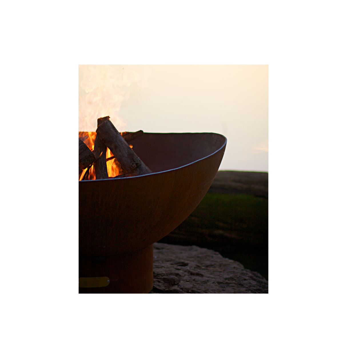 Fire Pit Art Scallop/Tidal Fire Pit