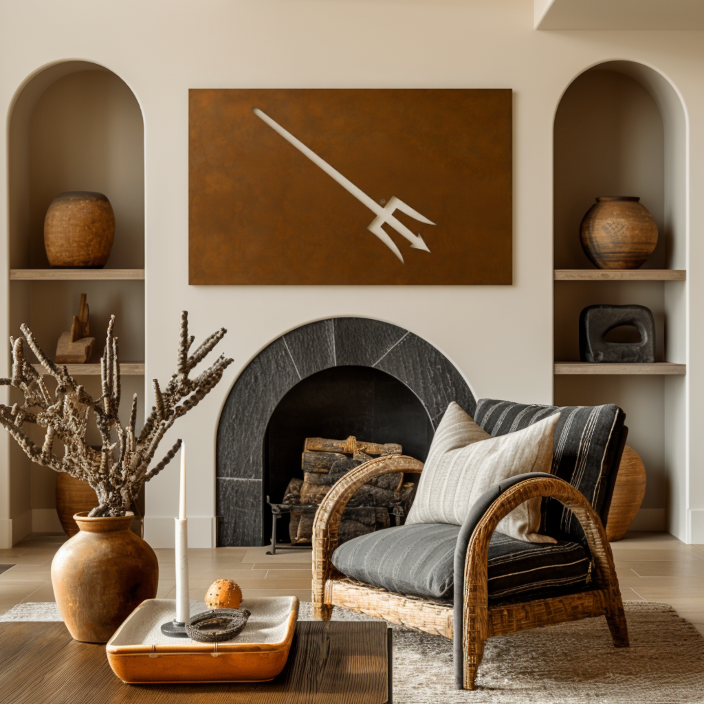 The Piercing Pitchfork - Wall Art - Landscape Umber