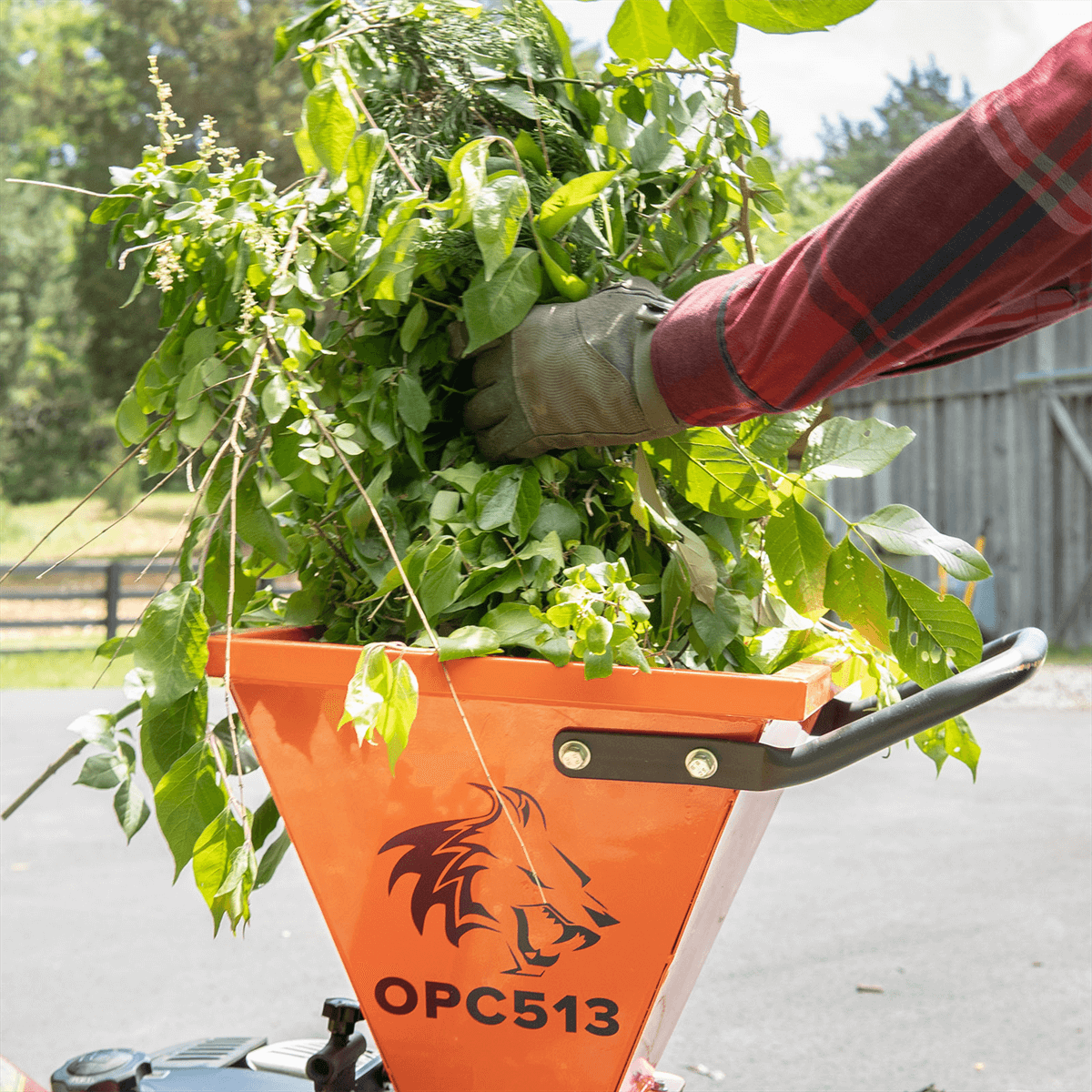 Chery Industrial 3" 6.5 Hp 196cc Disk Chipper Shredder With Chip Bag