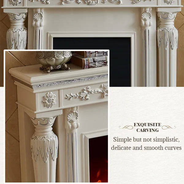 HearthArtSinn Aurora 6 European Wooden Style Electronic Fireplace